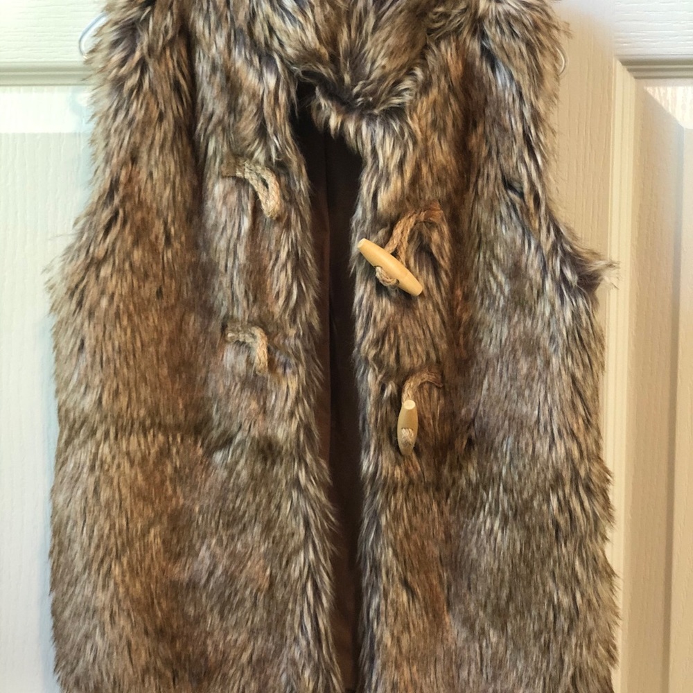 Kids faux fur vest